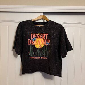Desert Dream Crop Top XL Xtra Large Black Organic Generation OG Short Sleeve